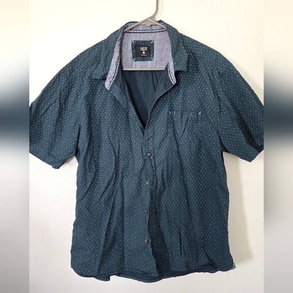 Sunrise Kingdom Polka Dot Button Down 100% Cotton Size XL - Picture 1 of 8